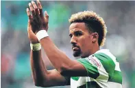  ??  ?? Scott Sinclair scored on his debut at Tynecastle.