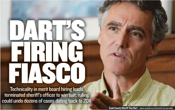 ?? | BRIAN JACKSON FILE PHOTO/ FOR THE SUN- TIMES ?? Cook County Sheriff Tom Dart