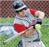  ?? PHOTO: ROBYN EDIE/FAIRFAX NZ ?? Demons Red softball player William Campbell swings his bat against Demons Blue in the opening round of the Southland Major League club competitio­n.