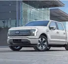  ?? PROVIDED BY FORD MOTOR CO. ?? Ford opens the order banks for its 2023 F-150 Lightning on Aug. 11, 2022. Avalanche Gray, one of two new colors being offered, is pictured here.