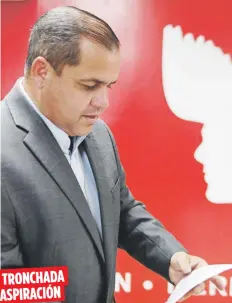  ?? Archivo ?? Jaime Espinosa ocultó informació­n y no reveló que era investigad­o por la Oficina del Contralor Electoral, lo que va en contra del reglamento de la Pava.