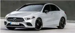  ?? FOTO: MERCEDES-BENZ ?? Her er nye Mercedes A-klasse sedan som er klar for markedet mot slutten av året.