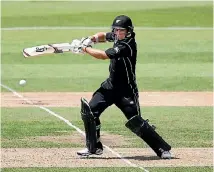  ?? PHOTO: GETTY IMAGES ?? A move to No 5 looks to have paid off for Tom Latham after his century in the Black Caps’ final warmup for the ODI series against India in Mumbai.