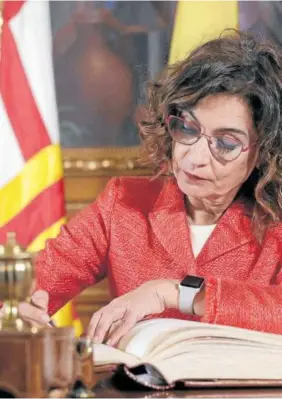  ?? Foto: E.P. ?? La vicepresid­enta y titular de Hacienda, María Jesús Montero.