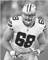  ?? JEFF HANISCH, USA TODAY SPORTS ?? Tackle Doug Free is a key cog in the Cowboys’ impressive offensive line.