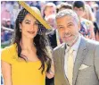  ?? FOTO: DPA ?? Amal und George Clooney wirkten sehr entspannt.