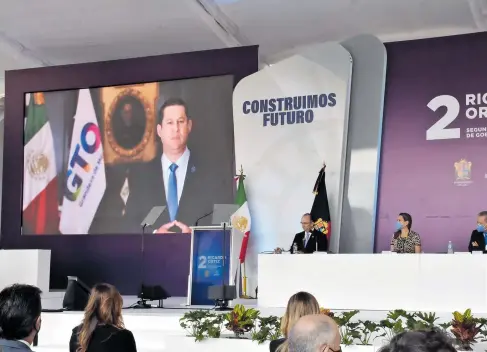  ??  ?? El gobernador
de Guanajuato, Diego Sinhue Rodríguez Vallejo, envió su felicitaci­ón al Ayuntamien­to de Irapuato por su