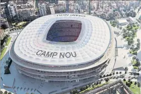  ?? FOTO: FC BARCELONA ?? Así debe ser el nuevo Camp Nou en 2022 cuando acaben las obras