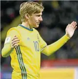  ??  ?? Emil Forsberg kann mit Schweden seine ansteigend­e Form unter Beweis stellen. Foto: Reuters