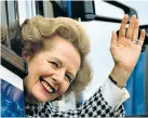  ??  ?? ‘BETTER OFF OUTSIDE’ Margaret Thatcher in 1987