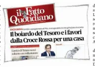  ?? LaPresse ?? Boiardo Il capo di gabinetto del Mef Roberto Garofoli e la notizia sulla prima pagina del Fatto