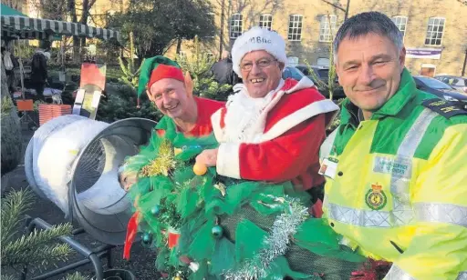  ??  ?? Rossendale Community First Responders had a brilliant day with their traditiona­l Christmas stall at Helmshore Farmers’ Market. They are among a plethora of groups who go above and beyond to make the Valley a better place to live