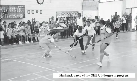  ?? ?? Flashback photo of the GHB U14 league in progress.