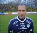  ?? Bild: STINSEN ANDERSSON ?? Mats Johansson är på jakt efter nya mål med sitt Edet FK under den kommande säsongen.