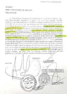  ??  ?? La Resolución firmada por el juez penal de Garantías Rolando Duarte Martínez, en la que se sobresee al investigad­o del caso.