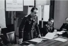  ?? ?? ■ Generalleu­tnant Adolf Galland, General der Jagdfliege­r, was personally responsibl­e for the planning and coordinati­on ofthe air effort during the Channel Dash.