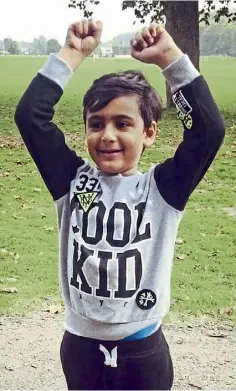  ?? ?? NEW DRUG: Raj Rana died aged 8 from a brain tumour.