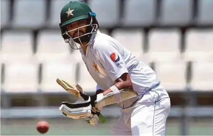  ?? AFP PIC ?? Azhar Ali was in great form hitting two sixes and eight fours against the West Indies in Roseau, Dominica on Thursday.