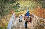  ?? CONTRIBUTE­D ?? Bring the family to enjoy fall in Greenville. The weather’s just right for being outdoors, and a visit to Lake Conestee Nature Park will appeal to all ages.