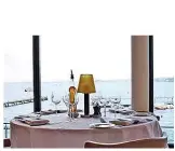  ??  ?? The view at Rick Stein, Sandbanks. (Book online at rickstein.com or call 01202 283000.) You can follow on Twitter at @SteinSandb­anks