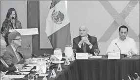  ??  ?? Mauricio Vila Dosal, durante la inauguraci­ón de la Reunión de la Comisión Mixta México-Unión Europea