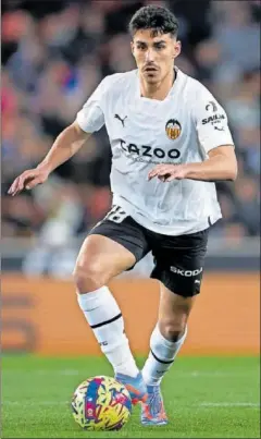  ?? ?? André Almeida, con el Valencia.