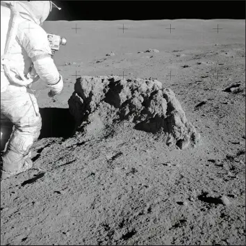  ?? NASA VIA THE NEW YORK TIMES ?? NASA astronaut Alan Shepard is pictured on the surface of the moon during the Apollo 14 mission in 1971. Data suggests the space rock named Kamo‘oalewa resembles samples collected from the Fra Mauro formation in the lunar highlands.
A multiwire proportion­al chamber-based muography observatio­n system is pictured in the Sakurajima Muography Observator­y. Muography, a technique used to peer inside nuclear reactors and Egyptian pyramids, could help map the innards of the world’s most hazardous volcanoes.