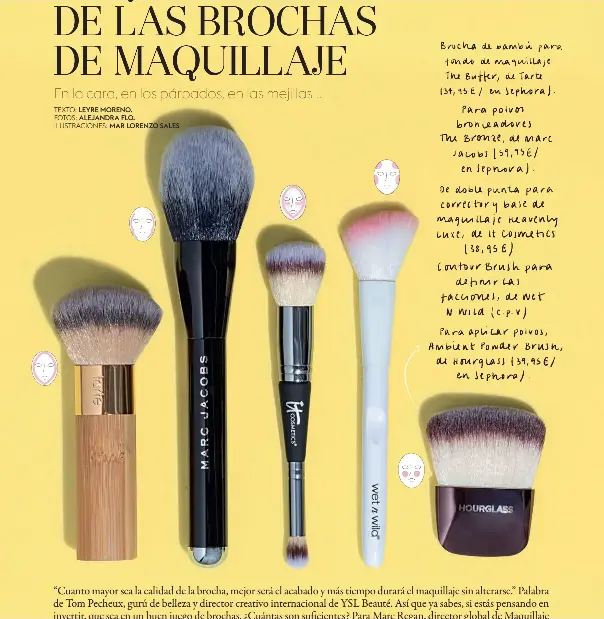 Brochas de maquillaje para base - Wanx