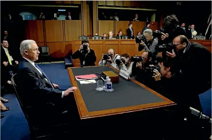  ?? PHOTO: REUTERS ?? US Attorney General Jeff Sessions testifies before a Senate Judiciary oversight hearing on the Justice Department on Capitol Hill.