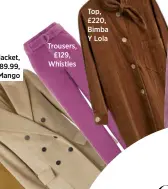  ??  ?? Trousers, £129, Whistles