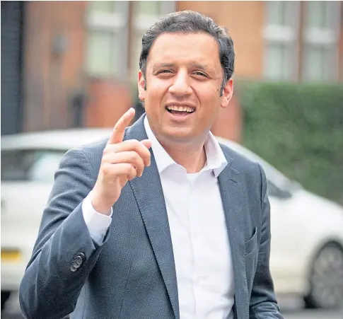 ??  ?? POINT OF ORDER: Labour leader Anas Sarwar said he was “disappoint­ed” with the ruling but was confident the message would still get across to voters on election day.