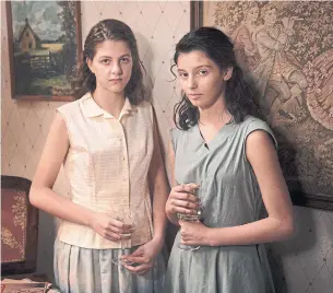  ?? EDUARDO CASTALDO HBO ?? The uncertaint­y of the characters’ futures in “My Brilliant Friend” makes it particular­ly painful to see the vibrant minds of Lenu (Margherita Mazzucco) and Lila (Gaia Girace) so shackled.