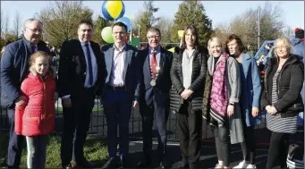  ??  ?? Group pictured at the opening of the children’s playground at Charlevill­e Town Park. Included are Michael (TD) and Anna Moynihan, John Paul O’Shea, Minister Patrick O’Donovan, Cllr Ian Doyle, Mary Hayes, Louise O’Connor and Mary Heffernan of Cork County Council and Nichola Grufferty of Ballyhoura Developmen­t.