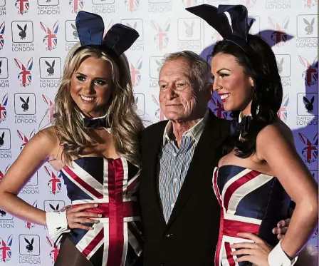  ??  ?? Hefner became the flamboyant symbol of the lifestyle he espoused. For decades he was the pipe-smoking, silk-pyjama-wearing centre of a constant party with celebritie­s and ‘Playboy’ models. — AFP