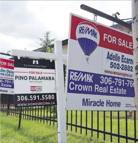  ?? DON HEALY ?? The Saskatoon and Regina housing markets are showing “strong evidence of problemati­c conditions,” including overvaluat­ion and overbuildi­ng, according to the latest Housing Market Assessment released by Canada Mortgage and Housing Corp.