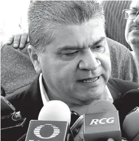  ?? ANA PONCE ?? Miguel Ángel Riquelme Solís, gobernador de Coahuila