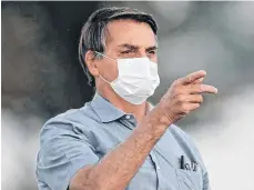  ?? /ARCHIVO ?? El presidente brasileño Jair Bolsonaro fue uno de los primero líderes mundiales contagiado durante la pandemia.