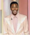  ?? Rich Polk/Associated Press ?? Jerrod Carmichael made six wardrobe changes.