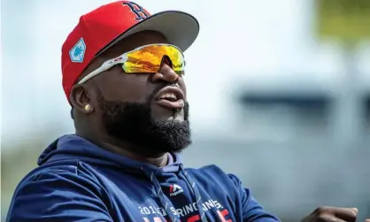  ??  ?? David Ortiz is recovering in hospital after the shooting. Photograph: Usa Today Uspw/USA Today Sports