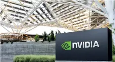  ?? ?? Nvidia’s share price has nearly quadrupled in one year