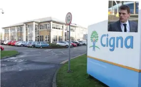  ?? ?? Convicted Josh Smith, pictured inset, could lose his job with Cigna in Greenock