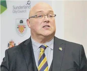  ??  ?? Sunderland City Council leader Graeme Miller has made a direct plea to Westminste­r.