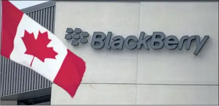  ?? POSTMEDIA NETWORK FILES ?? BlackBerry’s revenue for the quarter dropped 46 per cent from a year ago to US$490 million, well below analyst estimates of US$611 million and the $658 million recorded by BlackBerry in the previous quarter that ended in May.