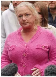  ?? ?? Mother: Tracey Fisher at court yesterday