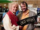  ??  ?? Ian Holm and Peter Jackson