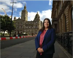  ??  ?? Glasgow City Council leader Susan Aitken was not to be approached