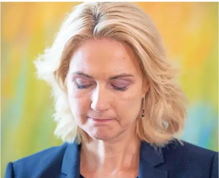  ?? FOTO: DPA ?? Manuela Schwesig (SPD), Ministerpr­äsidentin von Mecklenbur­g-vorpommern, hat Brustkrebs und legt ihre Ämter bei der Bundes-spd nieder.