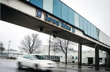  ?? EDUARDO LIMA / THE CANADIAN PRESS ?? General Motors will close its plant in Oshawa, Ont., next year and the market for electric vehicles doesn’t support a dedicated assembly plant, an industry expert says.