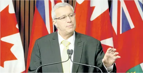  ?? POSTMEDIA NETWORK FILES ?? Ontario PC interim leader Vic Fedeli, says Liberals are responsibl­e for the province losing its competitiv­e advantage.