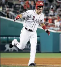  ?? AP PHOTO ?? Cincinnati second baseman Scooter Gennett is batting .326 with 16 home runs and 63 RBI this season.